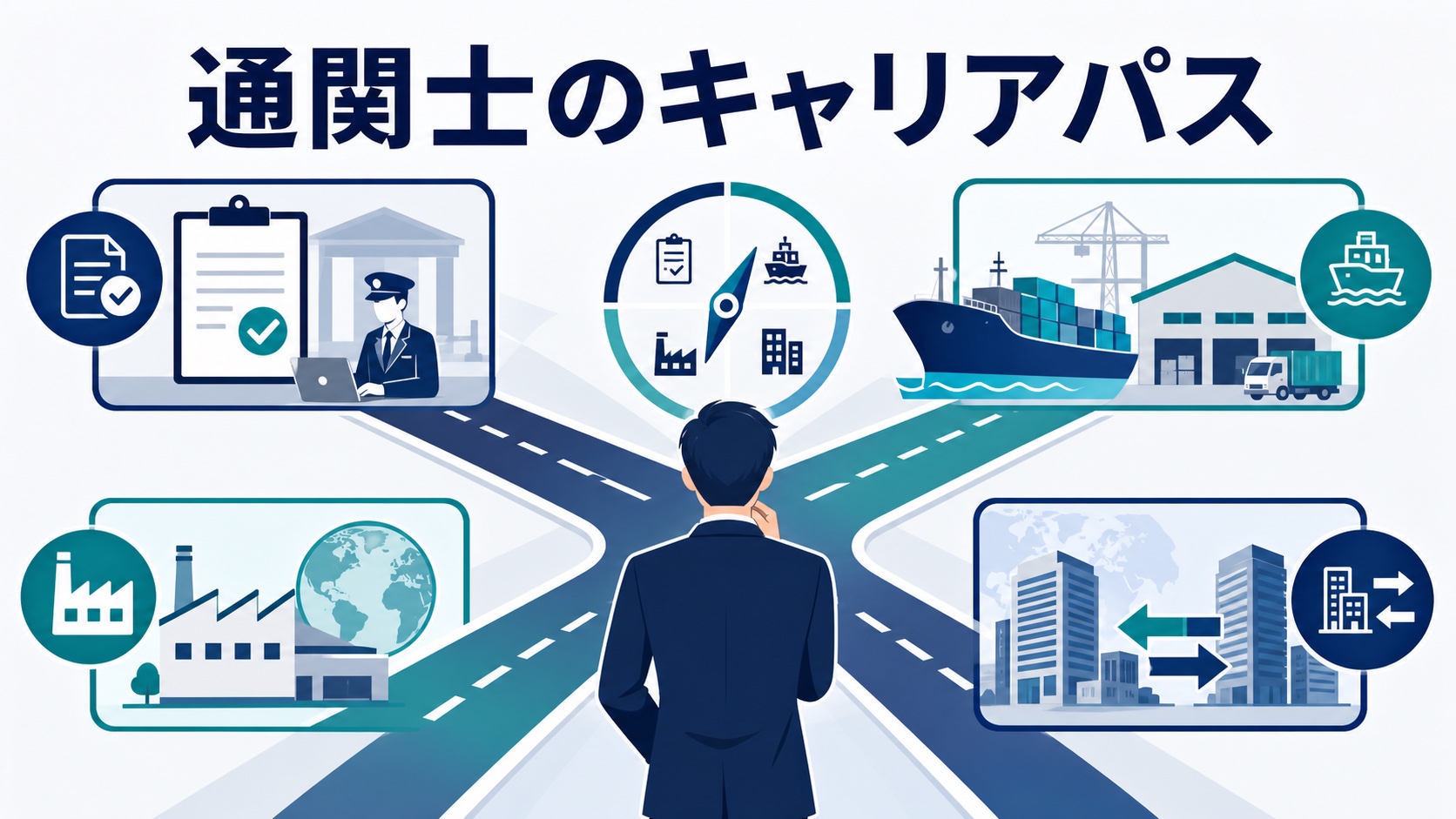 通関士の4つのキャリアパス